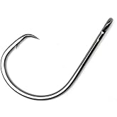 Gamakatsu Octopus Circle Hooks, Straight Eye, Inline Point, Size 6, Ns Black, 25-Pack