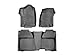 2015-2016 Chevrolet Silverado Crew Cab WeatherTech Front and Rear Floor Mat / Liner Set - Black