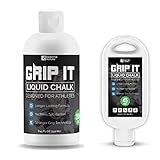 Essential Values (Combo Pack Liquid Chalk (8 OZ + 1.69 OZ), Pro Grade Technology with Little to NO Mess, Dust Free & Dries Within Seconds, A Longer Lasting Formula Designed for Athletes of All Ages