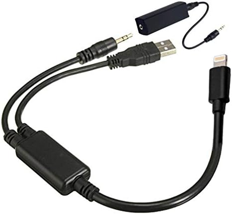 AUX Audio Y Cable Music Interface Power Adapter, USB &3.5mm Cord Compatible for iPX Xs Max XR X 8 7 7 for BMW(1M)