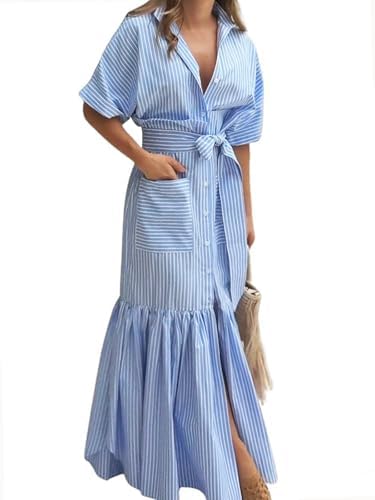 lucky day maxi dress in blue Midis, Maxis & Jumpsuits THE LUCKY KNOT