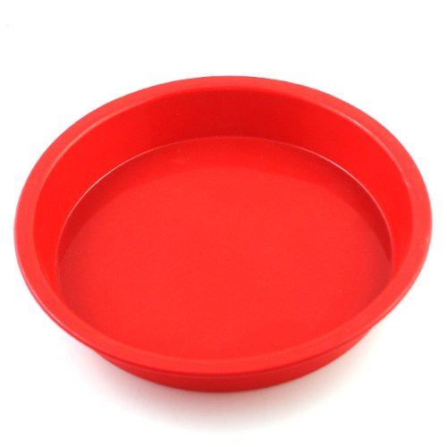 2win2buy 7.3*1 inch Silicone Round Cake Baking Mold Pastry Brownie Pizza Pie Dessert Pan