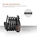 TACKLIFE Bike Lock, HCL1C Self Coiling Bicycle Cable Lock 4 Digit Resettable Combination Cable Bike Locks with Complimentary Mounting Bracket, 4 Feet x 1/2 Inch