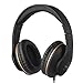 FMLOVES Active Noise Cancelling Headphones Wired, ANC Over Ear with Mic,?Sound Cancelling Headphones Foldable Lightweight, Deep Bass Headset 20 Hours for Travel and Office TV Phone - Black from