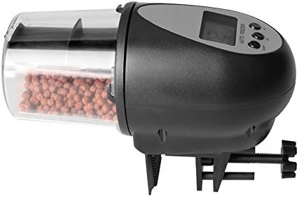 eoere Fish Automatic Feeder LCD Screen Four Full-automatic Modes Auto Fish Food Dispenser Feeding Timer for Fish Tank