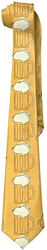 Men Beer Polyester Silk Casual Gentleman Tie Necktie Gift Box