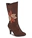 Joe Browns Womens Heeled Knee High Boots with Flower Detail
