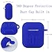 Airpods Case, [Airpods Accessories Set][Airpods Ear Hook][Airpods Watch Band Holder][Airpods Keychain][Airpods Strap][Silicone Cover] Best Kit [XCITING] for Apple AirPods Charging (Blue Kit)thumb 1