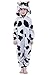 NEWCOSPLAY Children's Animal Cow Pajama Onesie Halloween Costume Pockets (10, Cow)
