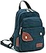 CLELO B495 Vintage Small Canvas Sling Rucksack Backpack Ipad Bag