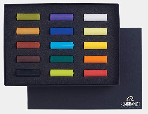 Rembrandt Soft Pastel Starter Box Set, 15-Piece Half Sticks, General Selection - Thumbnail 3
