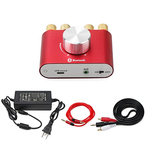 Drok micro 30w+30w dual channel hifi bluetooth stereo amplifier 2…