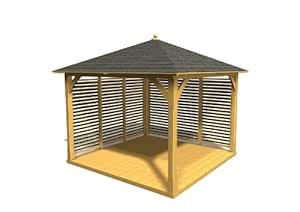 Jadrín Verde - Pérgola Cenador de Madera "Cotswold" Classica con Suelo