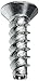 Small Parts 0205LTF Steel Thread Rolling Screw for Plastic, Zinc Plated, 82 Degree Flat Head, Star Drive, #2-28 Thread Size, 5/16