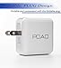POAO 5V 2.1A AC Power Adapter Dual USB Travel Wall Charger with SmartID Technology, Foldable Plug for iPhone iPad, Samsung Galaxy, HTC Nexus Moto Blackberry, Bluetooth Speaker Headset & Power Bank
