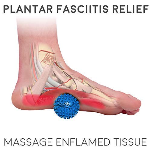 Foot Star 2 Inch Massage Ball by Body Back Company - Plantar Fasciitis Foot Massager & Travel Accessories for Myofascial Tension Release, Trigger Point Therapy, Stress & Pain Relief in Feet & Hands