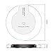 Qi Wireless Charger, Slepwel Fast Charging Pad for iPhone X / 8 / 8 plus /Samsung Galaxy Note 8 / S8 / S8 Plus / S7 Edge/ Universally compatible with all Qi enabled phones(White)