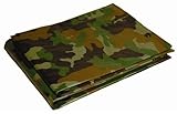 25 Pack Dry Top 8X10CAMO Heavy Duty All Purpose Green Camouflage Tarp 8' x 10' 5 Mil (408102)