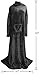 Tirrinia Wearable Blanket Adult, Sunggle Blanket with Sleeves, Reading Full Blanket, Cozy TV Blanket, Gift Idea for Women Men Mom, Black