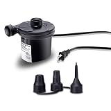 NuLink Electric Air Pump Air Mattress Pump for Inflatable Blow Up Pool Raft Bed Boat Toy, 110-120 Volt AC Quick-Fill Aibed with 3 Nozzles