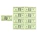 BLUE PANDA - 144 Piece Money Birthday Party Decorations for Supplies, Paper Plates, Napkins, Cups, & Cutlery Tableware Set, Hundred Dollar Bill Novelty (24 Guests)