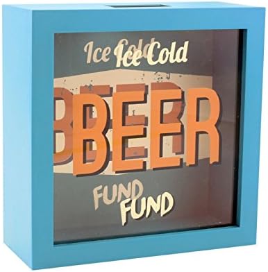 Cerveza fondo dinero caja regalo con frontal de cristal: Amazon.es: Hogar