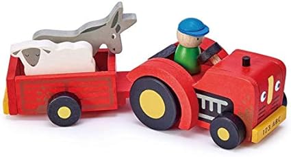 toy tractor with animals