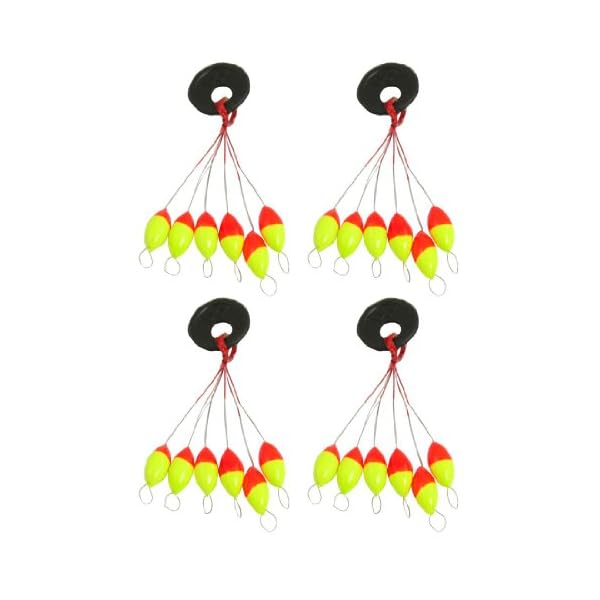Dcolor-4-Pcs-Yellow-Red-Plastic-6-in-1-Fishing-Bobber-Stopper-Sz-3 Dcolor-4-Pcs-Yellow-Red-Plastic-6-in-1-Fishing-Bobber-Stopper-Sz-3