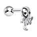 Body Candy Stainless Steel Seaworthy Octopus Tragus Cartilage Earring