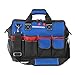 WORKPRO 18-inch Tool Bag Close Top Wide Mouth Storage with Sturdy Waterproof Base & Adjustable Shoulder Strap, HVAC, Electrical and Maintenance Tool Tote Bag Organizer & Storage