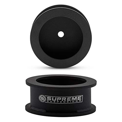Supreme Suspensions - Jeep Commander XK Grand Cherokee WK Lift Leveling Kit 3.5" Front Fork Clevis + 2" Rear Spring Spacers High Strength Carbon Steel 4x2 4x4 (Black) Pro