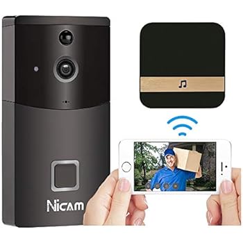 WIFI Smart Video Doorbell, Wireless Door bell with Ding