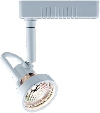 Jesco Lighting HLV14350WH Mini Deco 143 Series Low Voltage Track Light Fixture, 50 Watt, White Finish