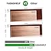 YASASHELF Floating Shelves Wall Mounted, Rustic Wood Wall Shelves for Bathroom, Kitchen, Living Room, Bedroom, Office etc. - Set of 2 Brown