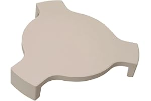 Dongftai 15 inch Heat Deflector, Plate Setter, Pizza Stone, Smoking Stone for Medium Big Green Egg Grill and 15" Diameter Cooking Grills, Kamado Grill, 15" Smoking Stone