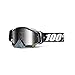 100% unisex-adult Goggle (Black,Mirror Silver,One Size) (RACECRAFT RC ABYSS Black Mirror Lens Silver) - 50110-001-02