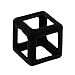 Protective Cover Case for Fidget Cube Relieves Stress & Anxiety Attention Toy (Black)