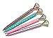 Kamay's 4PCS Diamond Pen Metal Ballpoint Pen with Big Crystal Diamond Funky Design Queen's Scepter Crown Style Office Supplies 1.0mm Black Ink with Gift Box (Rose+Rose Gold+Pink+Blue)