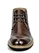 Bruno MARC BERGEN-02 Men's Formal Modern Lace Up Leather Lined Short Ankle Oxford Dress Boots DARK BROWN SIZE 9