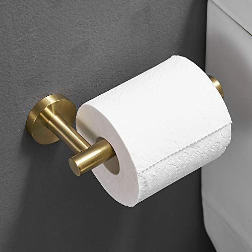 AIMADI 4-Piece Bathroom Accessories Set,Stainless Steel Hardware Set Wall Mounted, Brushed Gold Finish