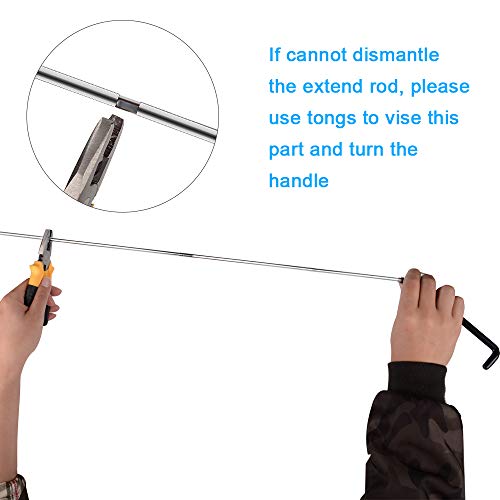Venhoo Car Tool Kit with Long Reach Grabber, Air Pump Bag, Non Marring Wedge, Professional Emergency Automotive Tools for Cars Trucks
