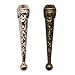 JETEHO 8 PCS Bolo Tie Tips Replacement End Caps for Cord or Leather, Antique Bronze & Gold