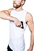 GrayStone Holster Tank Top Shirt Concealed Carry Clothing For Men - Easy Reach Gun Concealment Sleeveless Compression CCW Vest Tactical Clothes, X-Large, White