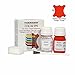 Tarrago Leather Dye Kit with Deglazer and Applicator - Restore & Recolor Shoes, Boots, Purses, Wallets, Jackets, and Furniture - Rich Pigment - 25mL - Red Orange #28