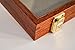 Two Timbers Extra Small Display Case Made in USA with Cherry Finish, Wood Box with Glass Top, Arrowheads, Knives, Rocks, Pins, Collectibles, Collections, Medals, Military Coins 4h, Keepsakes