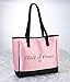 Lillian Rose Pink Maid of Honor Tote Bag Wedding Party Gift