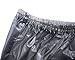 Haian Adult Incontinence Pull-on Plastic Pants Color Transparent Black 3 Pack (Medium)