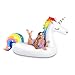 NAKORNO Inflatable Unicorn Pool Float, Funny Pool Party Toys Giant Pool Floats for Adults Kids, Outdoor Vacation Beach Loungers Lake Ride-ons River Raft, 108 x 55 x 48 inches