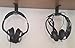 Stick-On Under Desk Headphone Hooks 2 PACK