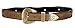Gold Coloma Concho Men's Western Leather Belt 1 1/2